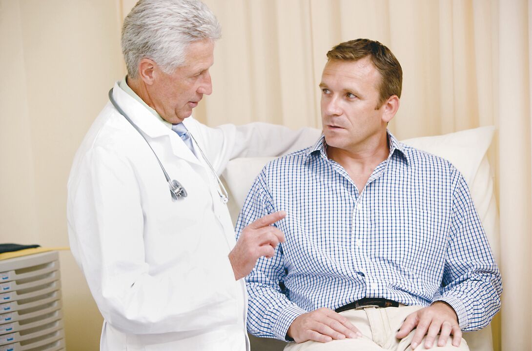 Consultation with a doctor for chronic bacterial prostatitis