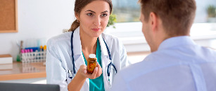 Prescription of drugs for prostatitis by the doctor